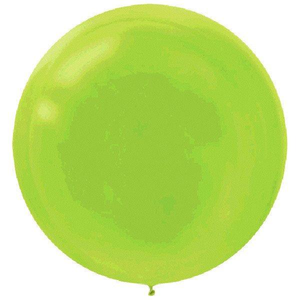 Ballons Rond 24 po. 4/pqt - Vert Kiwi