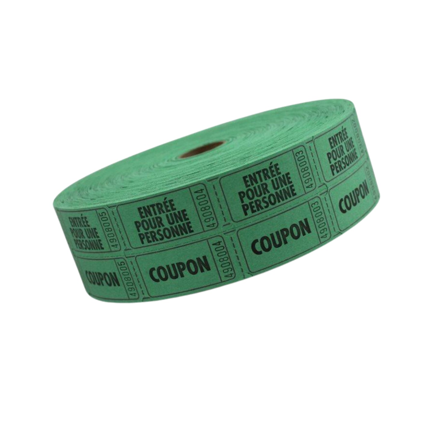 DOUBLE COUPONS 2 X 2 IN. 2000/ROLL - GREEN