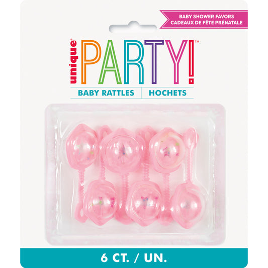 PINK RATTLE 2.5 IN. 6/PK