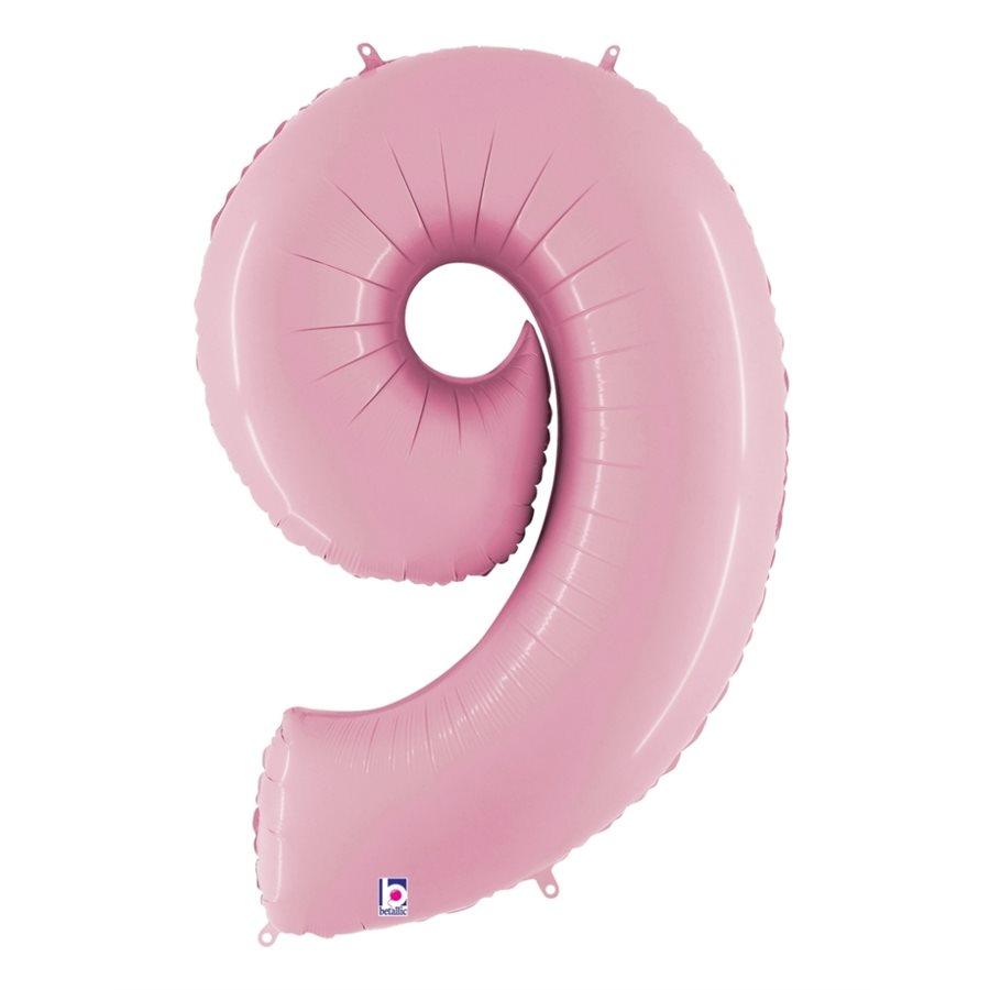 MYLAR 40 PO. #9 ROSE PASTEL - Ballons par Chant-O-Fêtes Party