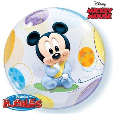 Mylar Bulle Bébé Mickey Mouse 22 Po.