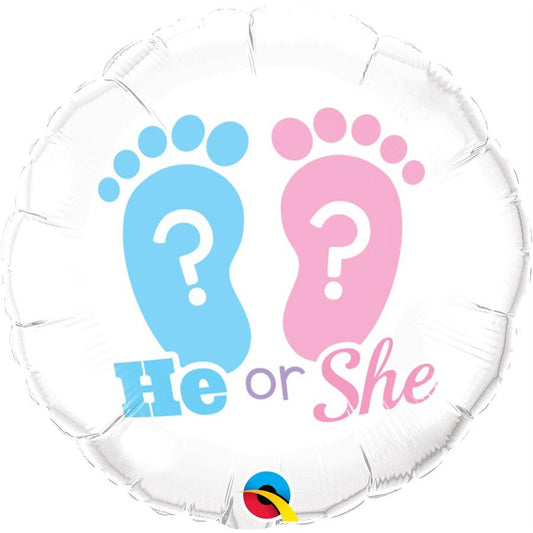 Mylar 18 po. - He Or She? Petits Pieds
