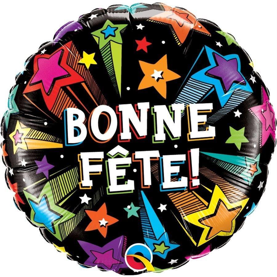 Mylar 18 po. - Bonne Fête Étoiles Filantes