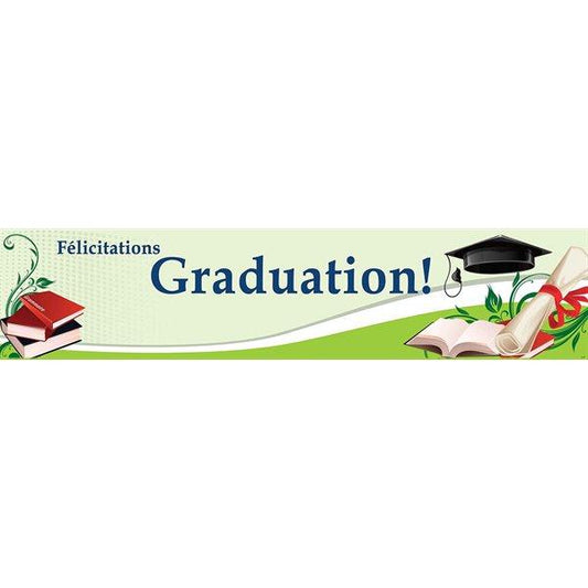 Banderole Félicitations - Graduation & Vert