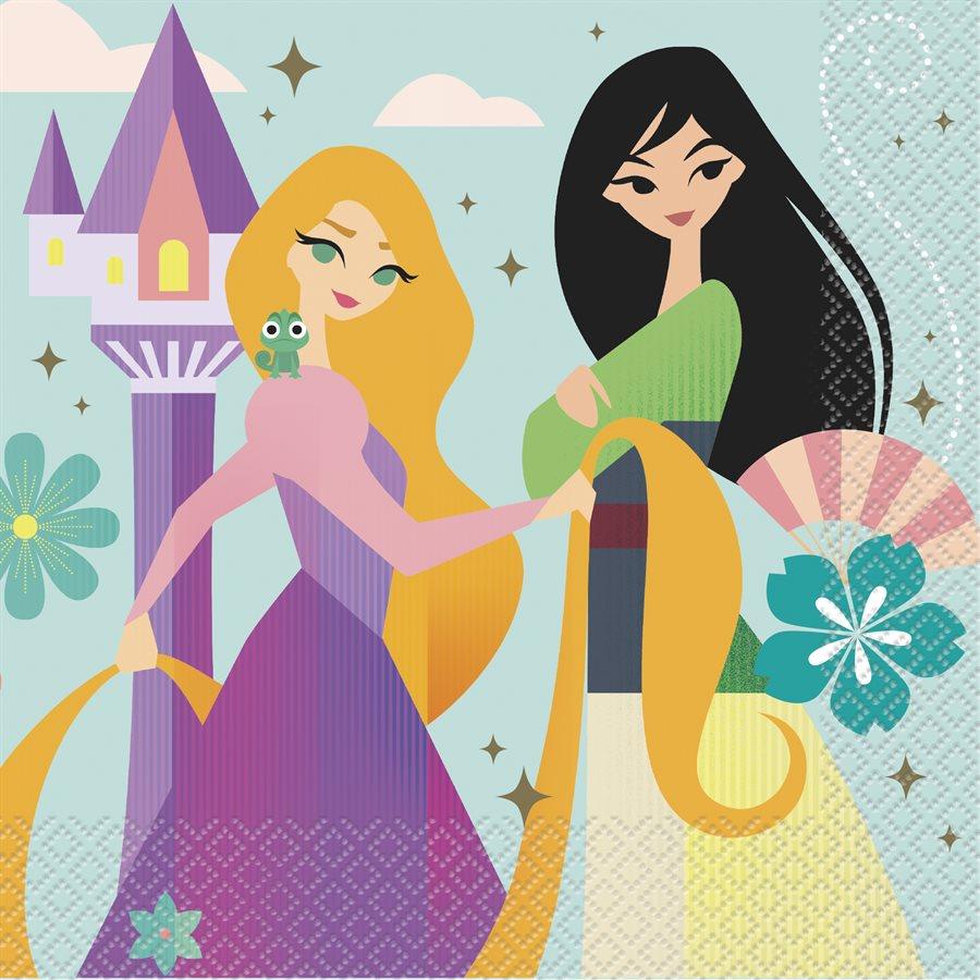 Princesses Disney - Serviettes Repas 16/pqt