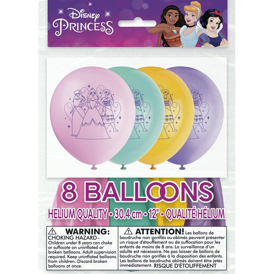 Princesses Disney - Ballons 12 po. 8/pqt
