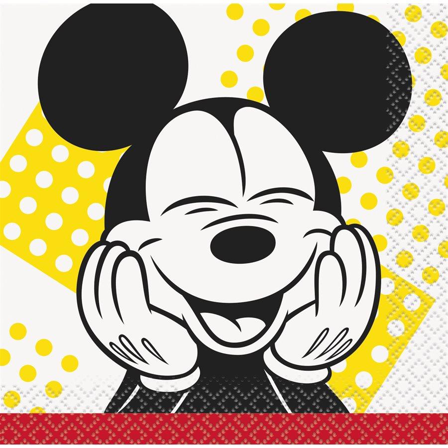 Mickey Mouse - Serviettes Breuvage 16/pqt