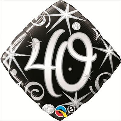 Mylar 18 po. - 40 Élégant Noir