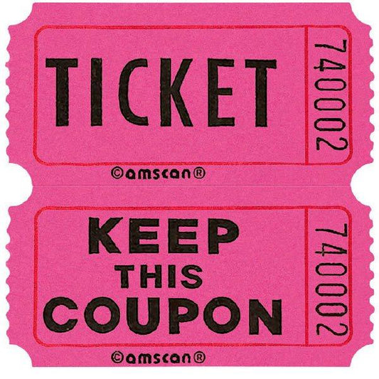 Coupons Doubles 2 x 2 po. 2000/rouleau - Rose