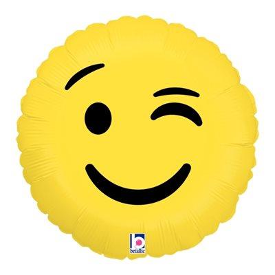 Mylar 18 po. - Emoticone Clin D'oeil