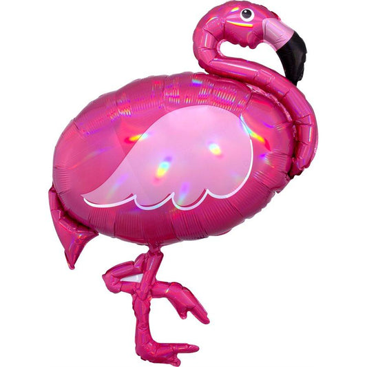 Mylar 33 po. - Flamant Rose Iridescent