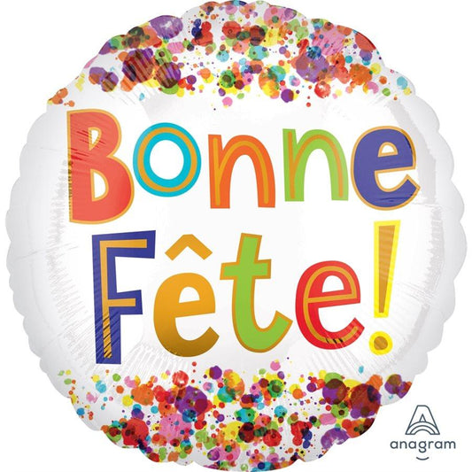 Mylar 18 po. - Bonne Fête Tacheté