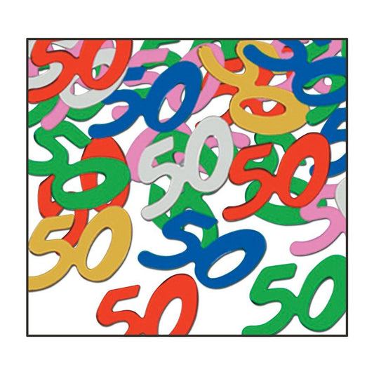 Confettis 50 Ans Multicolore