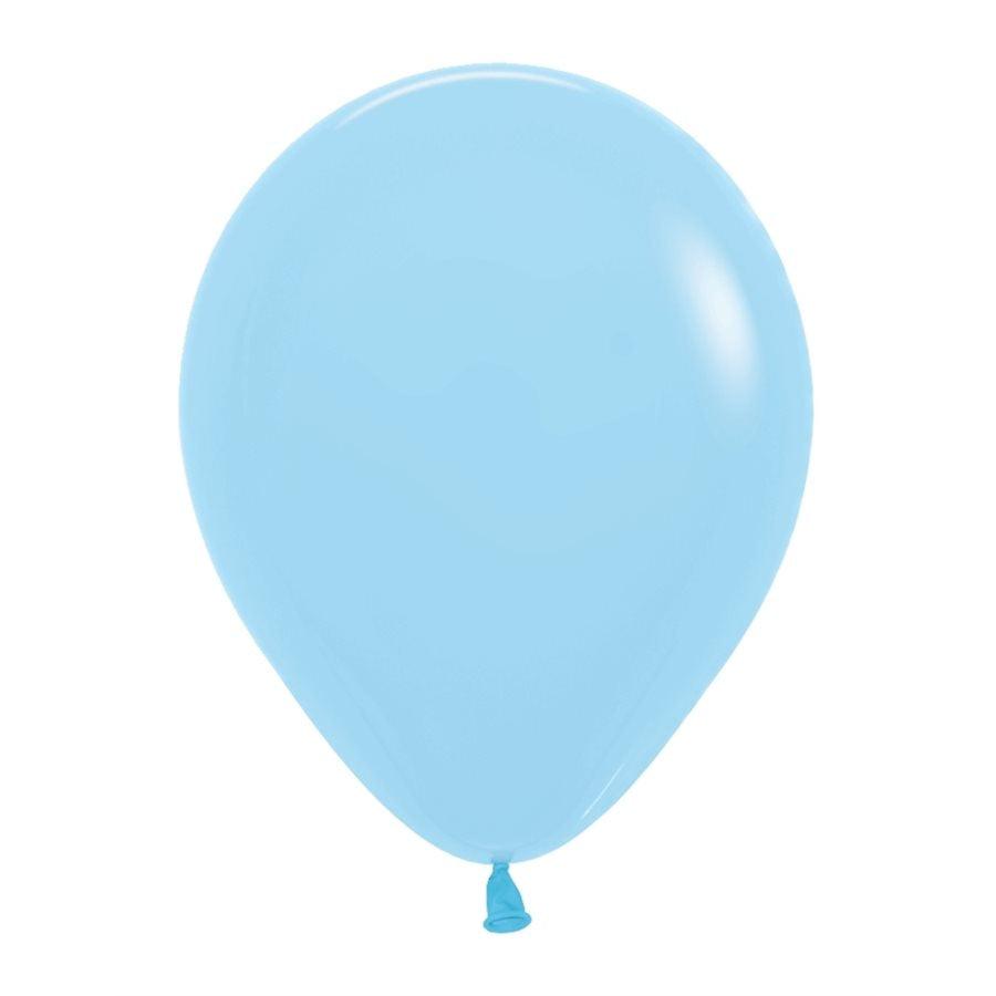 Ballons Latex 5 po. 100/pqt - Bleu Pastel Mat