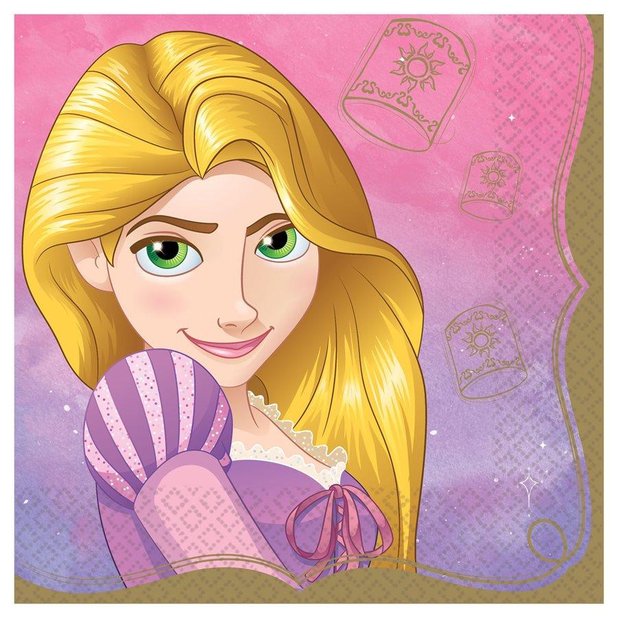 Princesses Disney Raiponce - Serviettes Repas 16/pqt