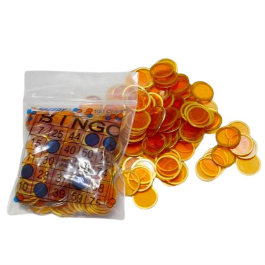 Jetons de Bingo Magnétique 100/pqt - Orange