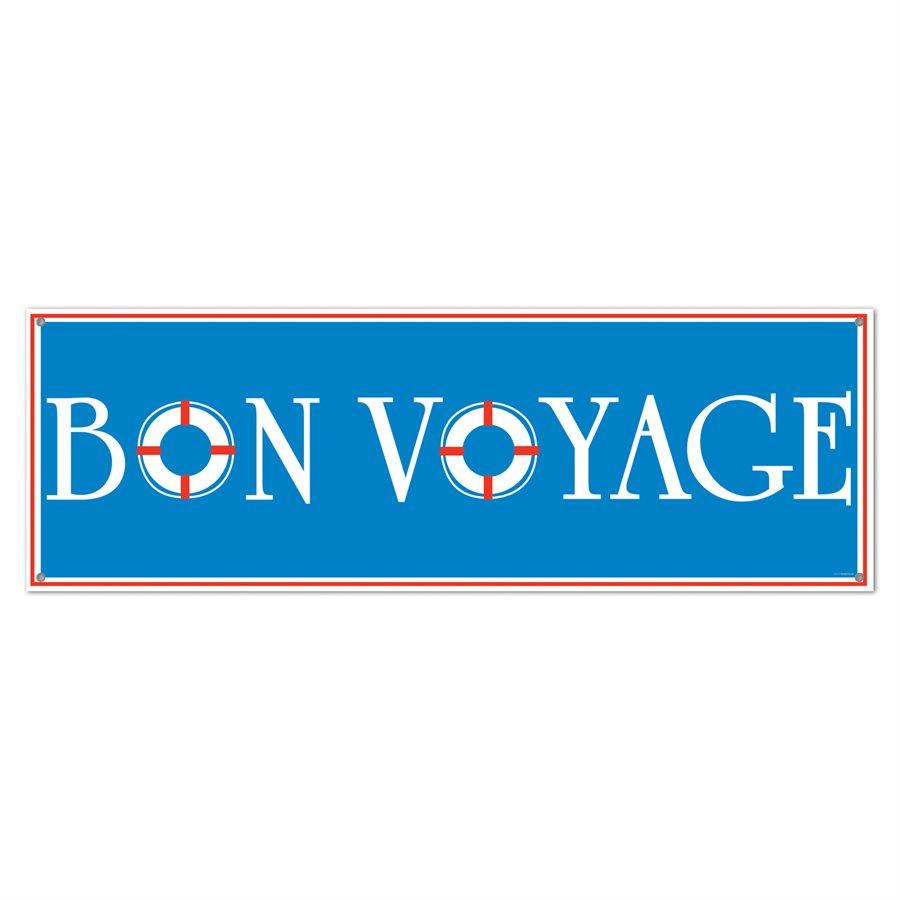 Bannière Bon Voyage 21 po. x 5 pi.