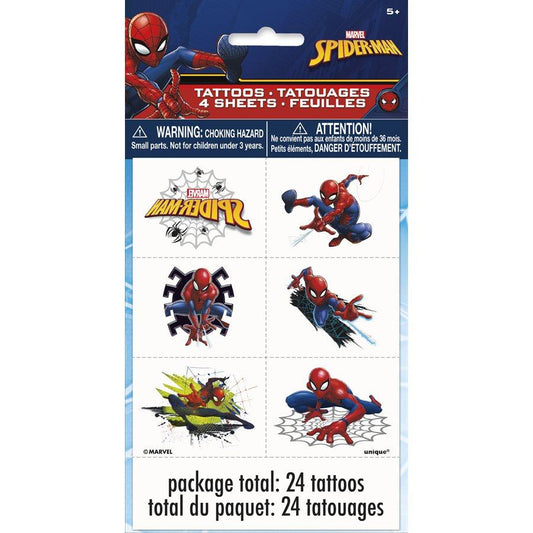 Spider-man - Tattoos 24/pqt