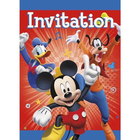 Mickey Course - Cartes D'invitation 8/pqt