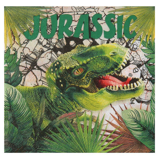 Dinosaure Jurassique - Serviettes Repas 20/pqt