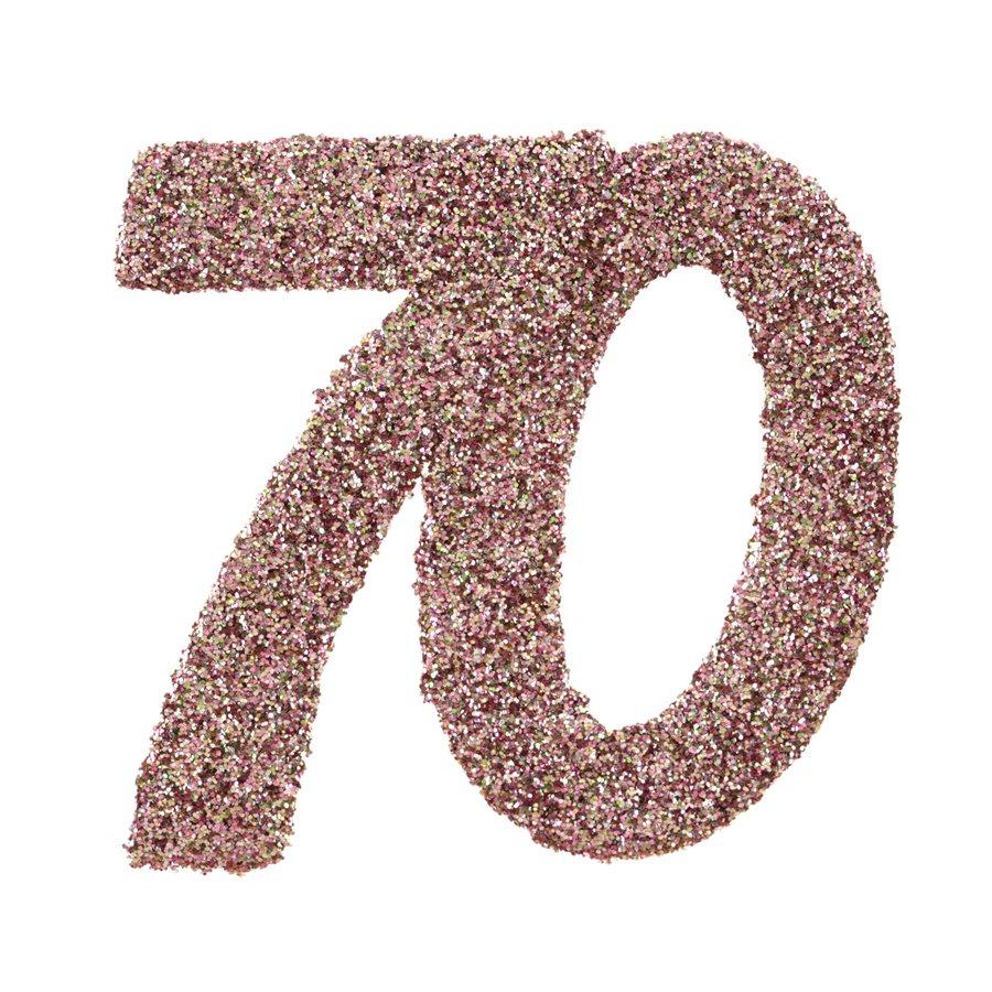 70 Rose Gold Étincelant - Confettis Pailletés 6 cm 6/pqt
