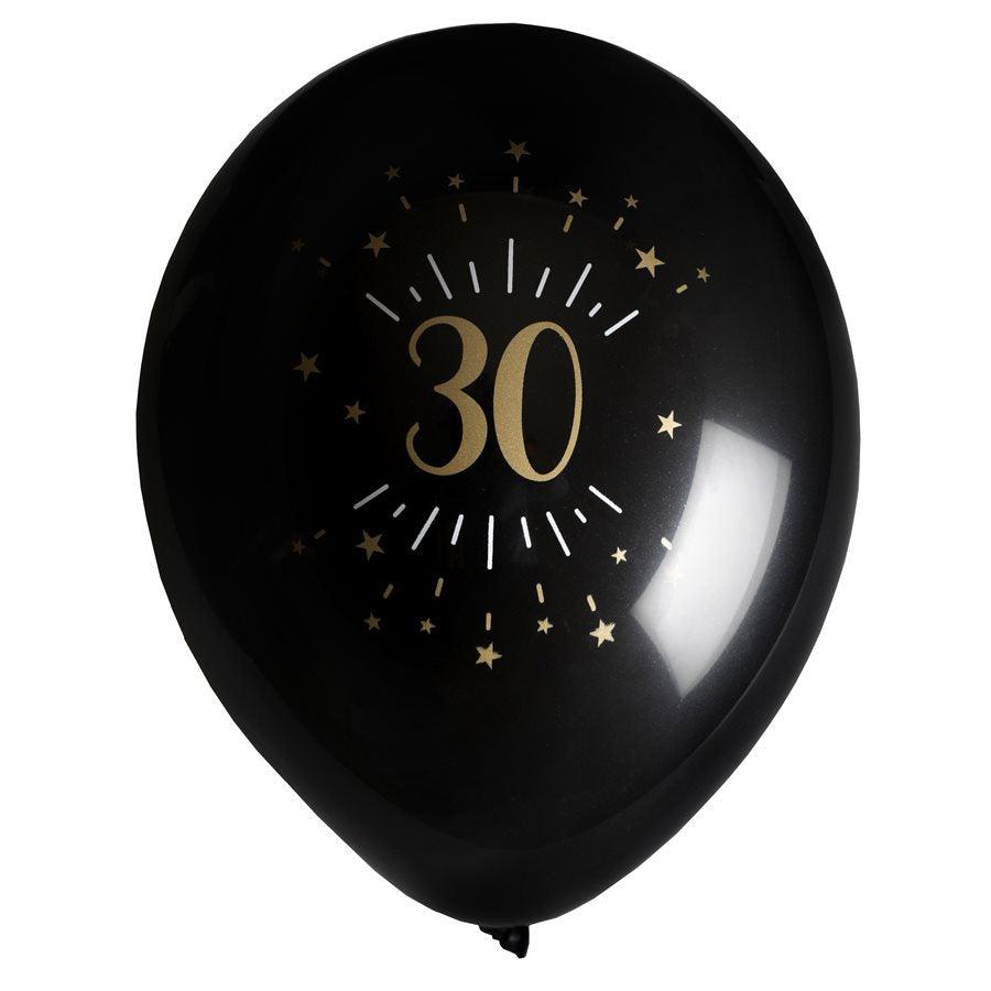 30 Or Étincelant - Ballons 12 po. 8/pqt