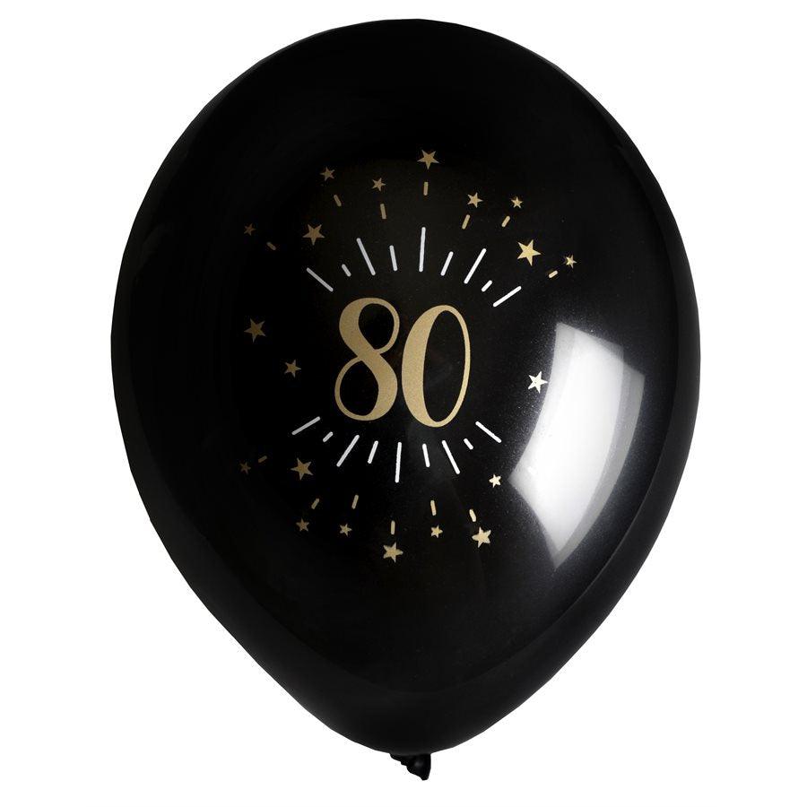 80 Or Étincelant - Ballons 12 po. 8/pqt
