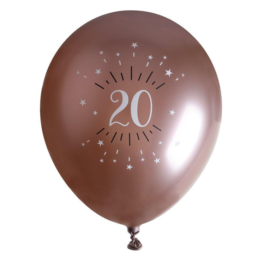 20 Rose Gold Étincelant - Ballons 12 po. 6/pqt