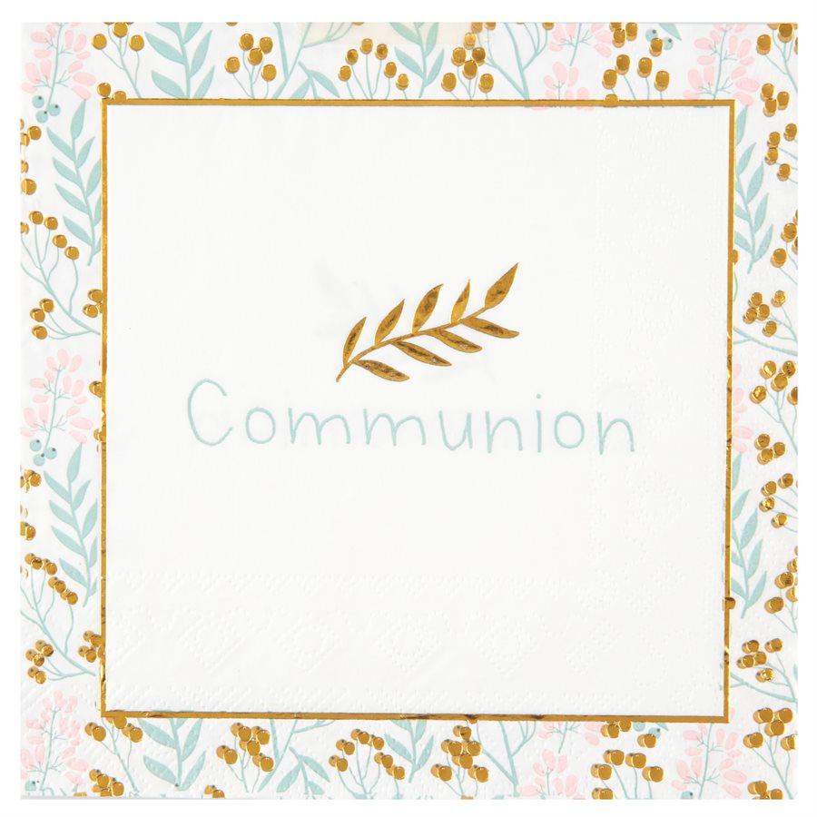 Communion - Serviettes Repas 20/pqt