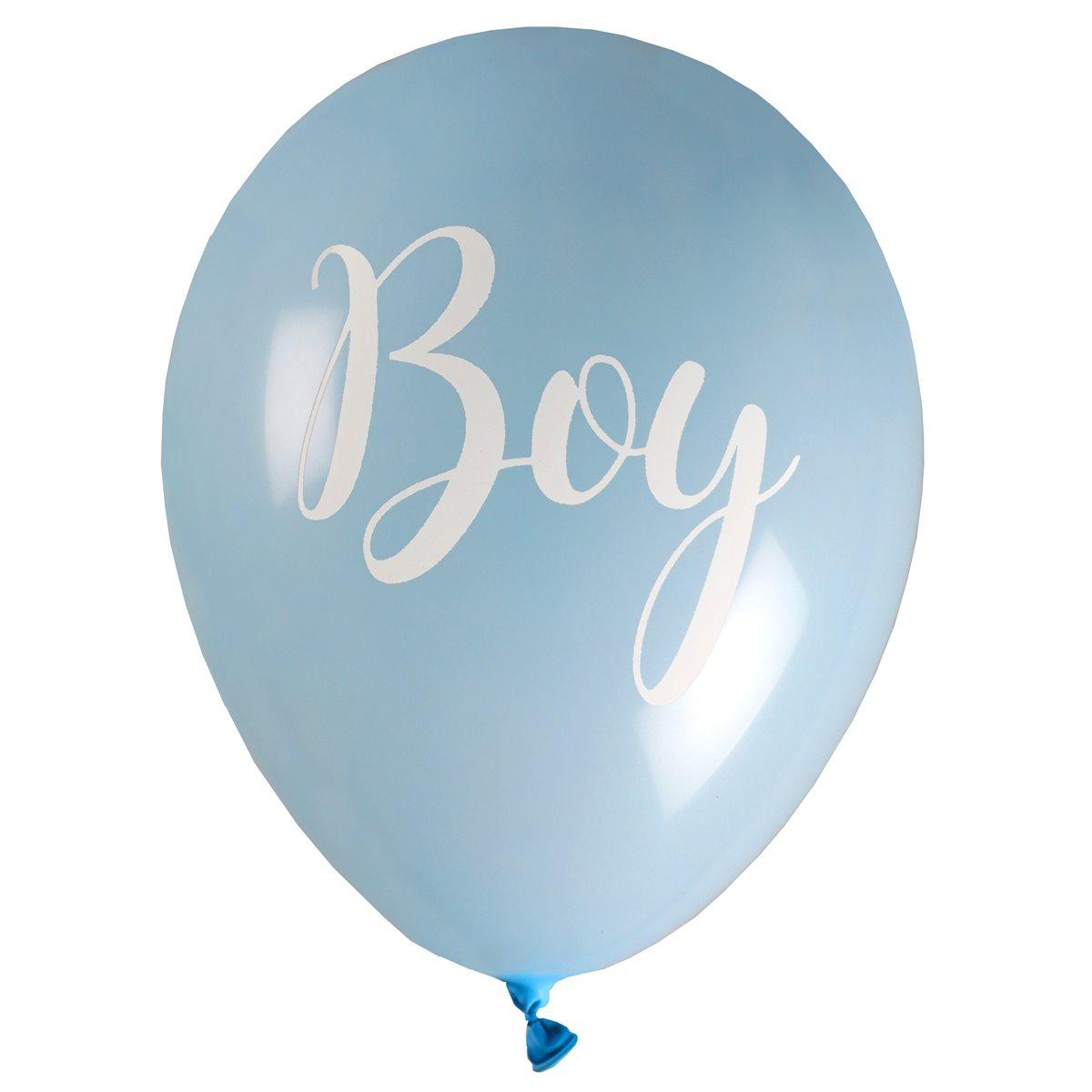 Girl Or Boy? Ballons 12 po. Bleu 8/pqt