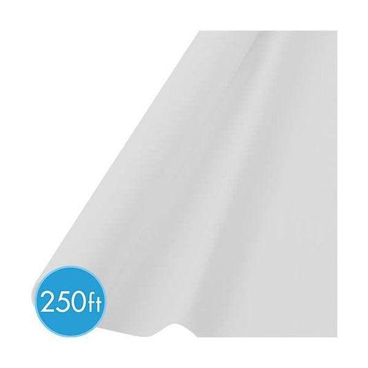 Blanc - Rouleau Nappe en Plastique 40 po. x 250 pi.