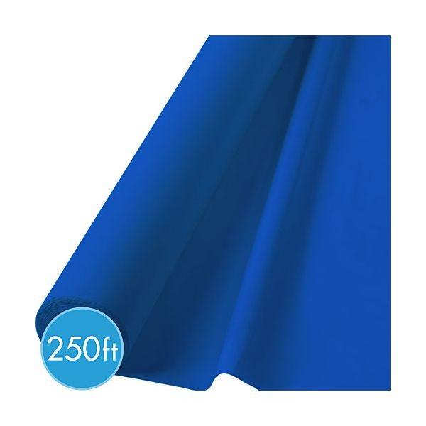 Bleu Royal Écl - Rouleau Nappe en Plastique 40 po. x 250 pi.