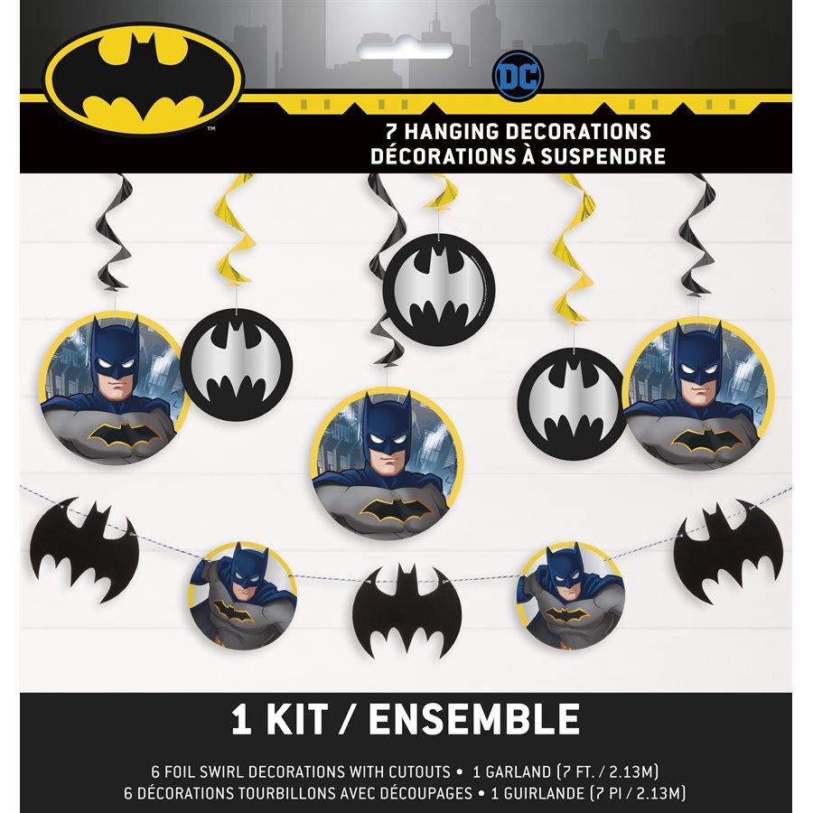 Batman - Décorations à Suspendre 7/pqt
