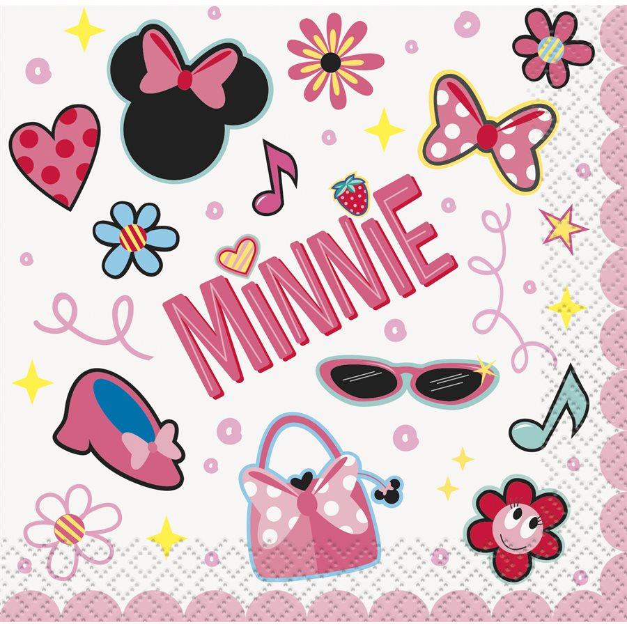 Minnie Mouse - Serviettes Breuvage 16/pqt