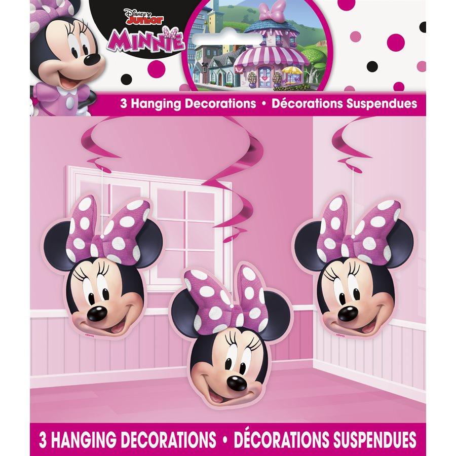 Minnie Mouse - Décorations à Suspendre 3/pqt
