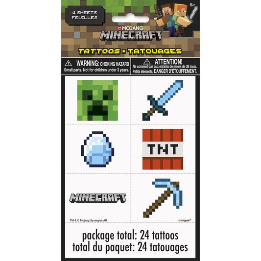 Minecraft - Tatouages 24/pqt