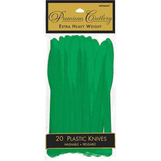 Vert Festif - Couteaux de Plastique 20/pqt