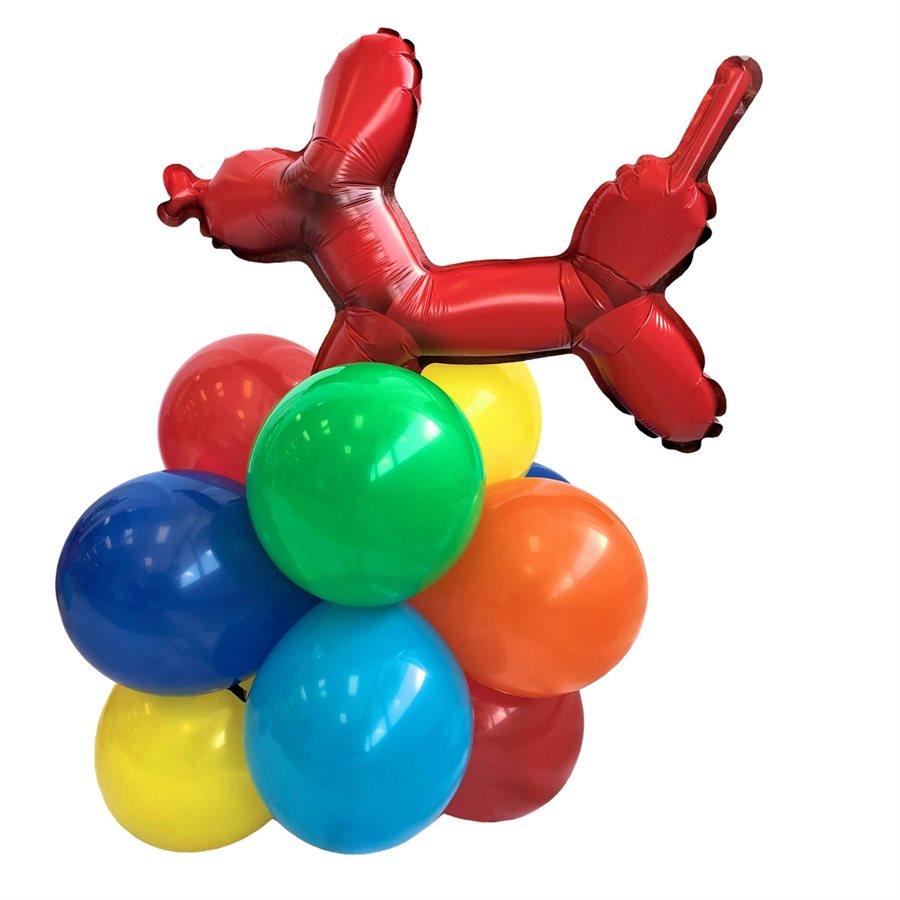 Montage de ballons gonflés à l'air
