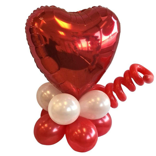 Bouquet de ballons Coeur Je T'aime Rouge Et Or – Chant-O-Fêtes Party