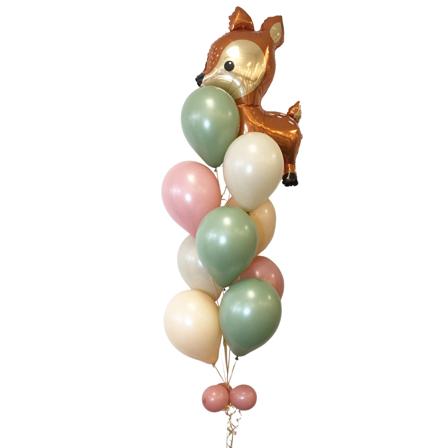 BOUQUET - MYLAR SUEDE 39 IN. AND LATEX BALLOONS