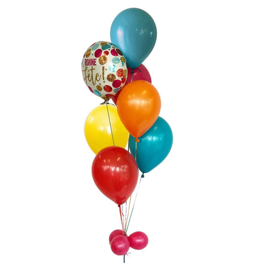 Bouquet de ballons gonflés à l'hélium