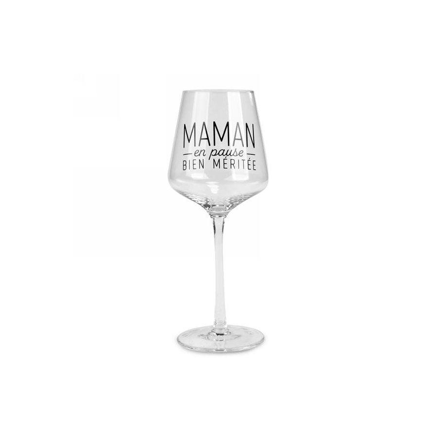 Verre à Vin en Cristal - Maman