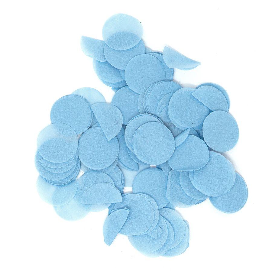 Confettis 1 Cm En Papier de Soie 0.3 oz. - Bleu Pâle