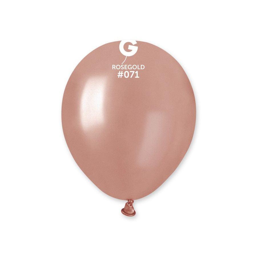 Ballons 5 po. Gemar Rose Gold Métallique 100/b