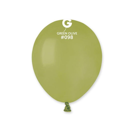 Ballons 5 po. Gemar Vert Olive 100/pqt