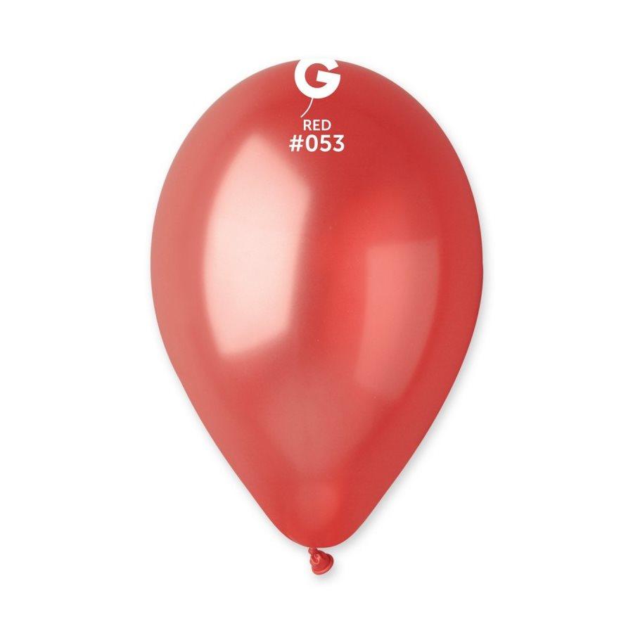 Ballons 12 po. Gemar Rouge Métallique 50/pqt