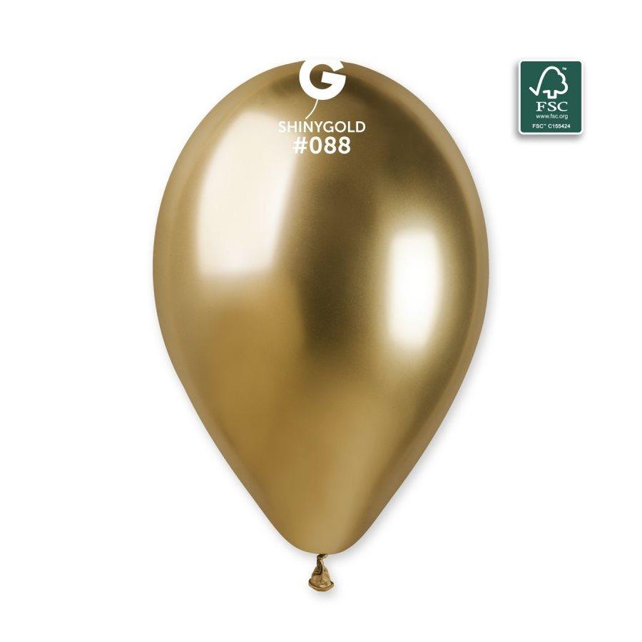 Ballons 13 po. Gemar Or Chromé 25/pqt