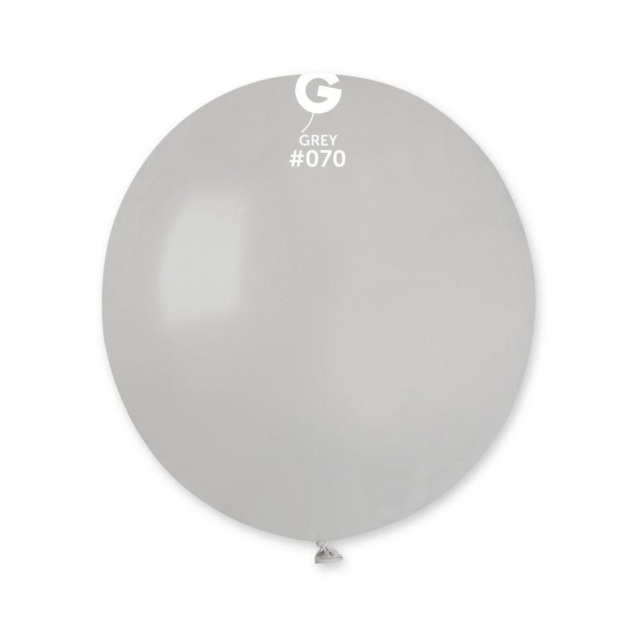 Ballons 19 po. Gemar Gris 25/pqt